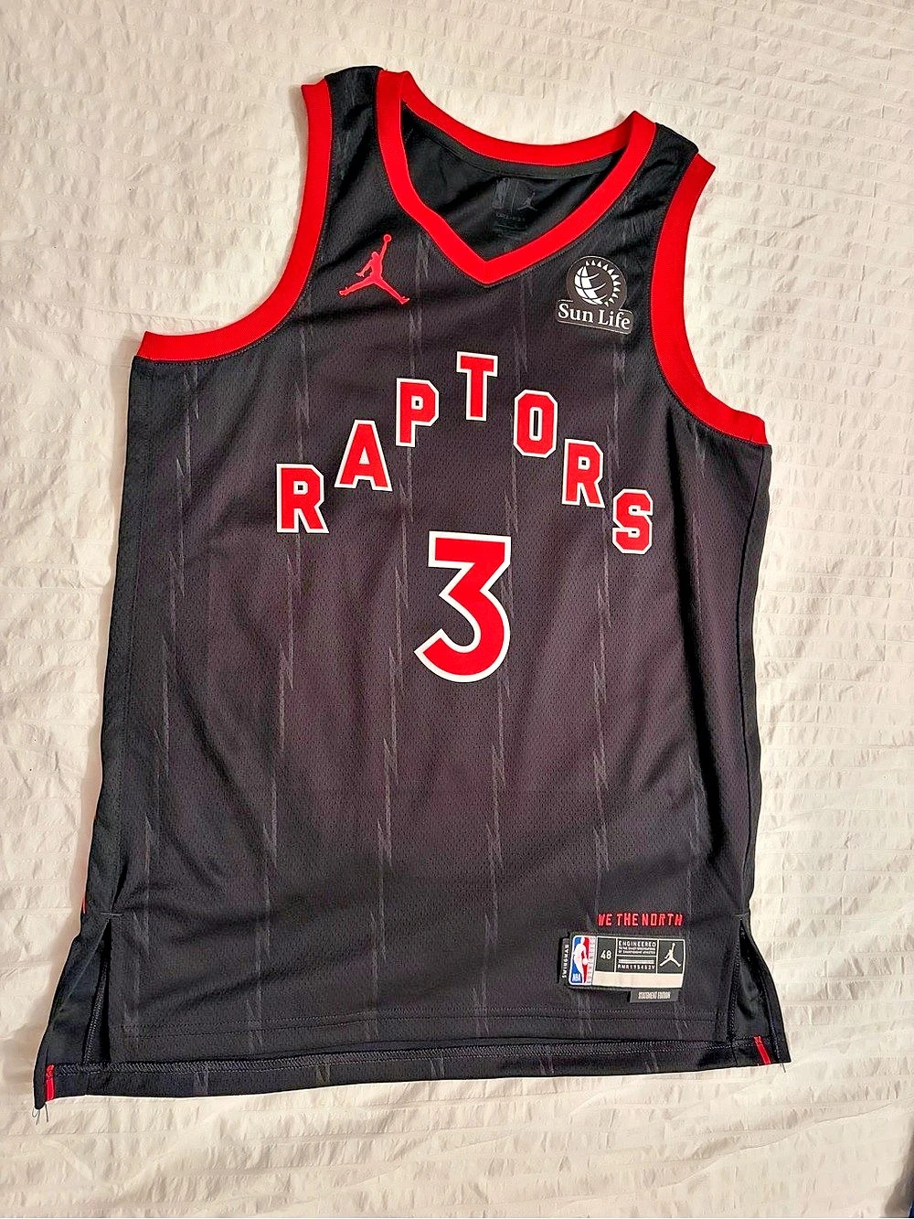 Nike Toronto Raptors Brandon Ingram #3 jersey Black & Red Like New